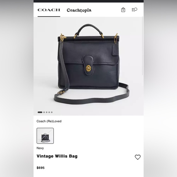 🛎️ Coach Willis Vintage Turnlock Crossbody Bag L2P-9927 in Black! - Picture 16 of 16